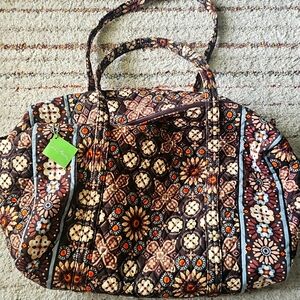 Vera Bradley Large Duffel Canyon Brown Print